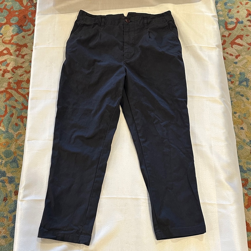 Alex Mill Boy Pleated Chino pant slacks‎ Pants Blue Navy Navy Women's size 8 EUC